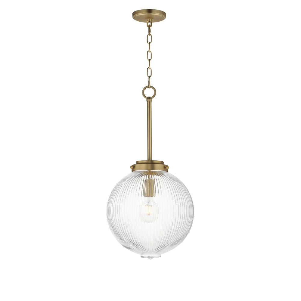 Maxim Lighting 15194CRSBR Kasbah 11.75 Inch Semi Flush Mount Light – Satin Brass
