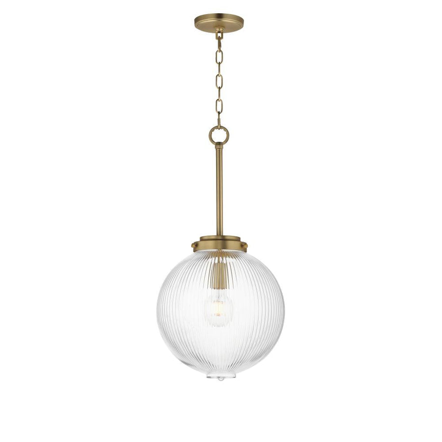 Maxim Lighting 15194CRSBR Kasbah 11.75 Inch Semi Flush Mount Light – Satin Brass