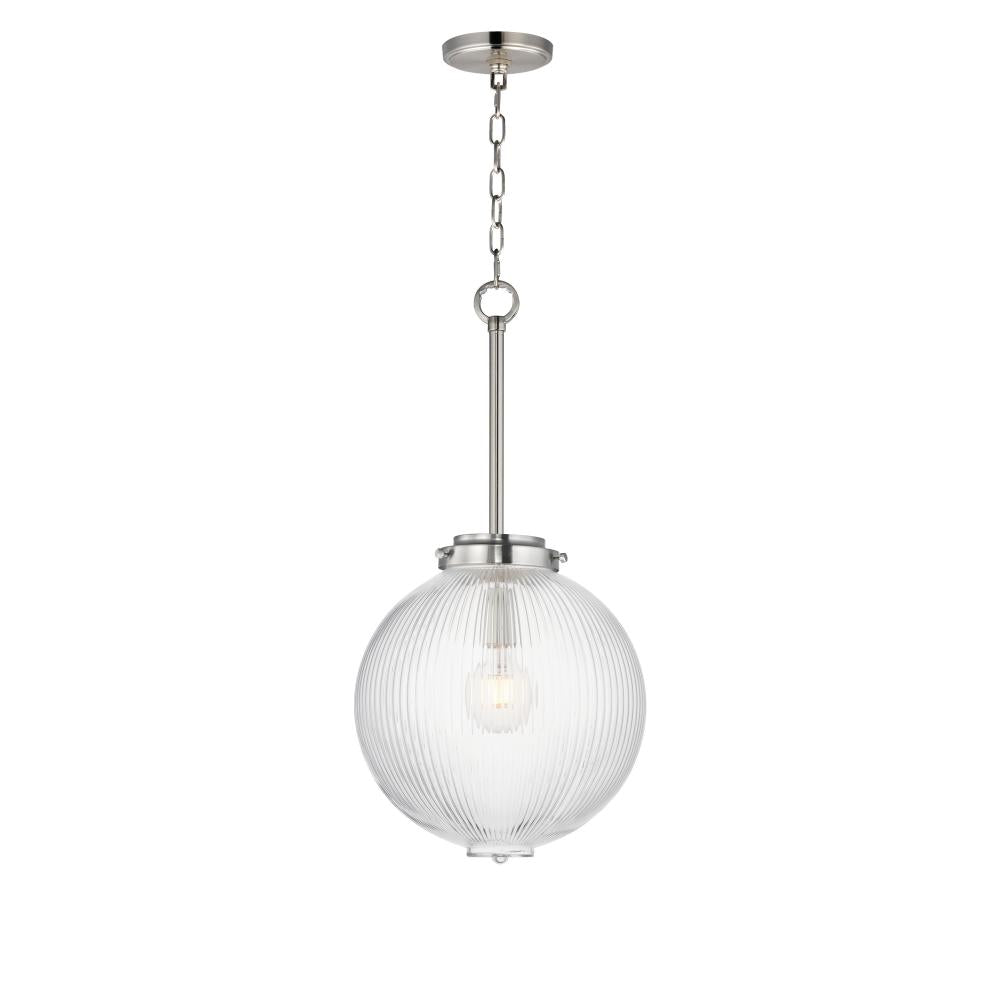 Maxim Lighting 15194CRSN Kasbah 11.75 Inch Semi Flush Mount Light – Satin Nickel