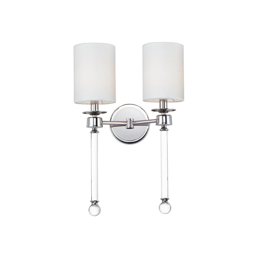 Maxim Lighting 16108WTCLPN Lucent 13.75 Wall Sconce - Polished Nickel