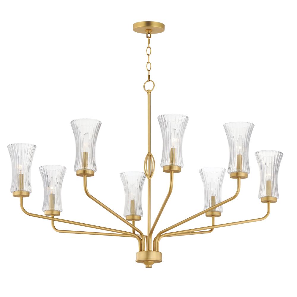 Maxim Lighting 16158CRNAB Camelot 42 Inch Chandelier – Natural Aged Brass