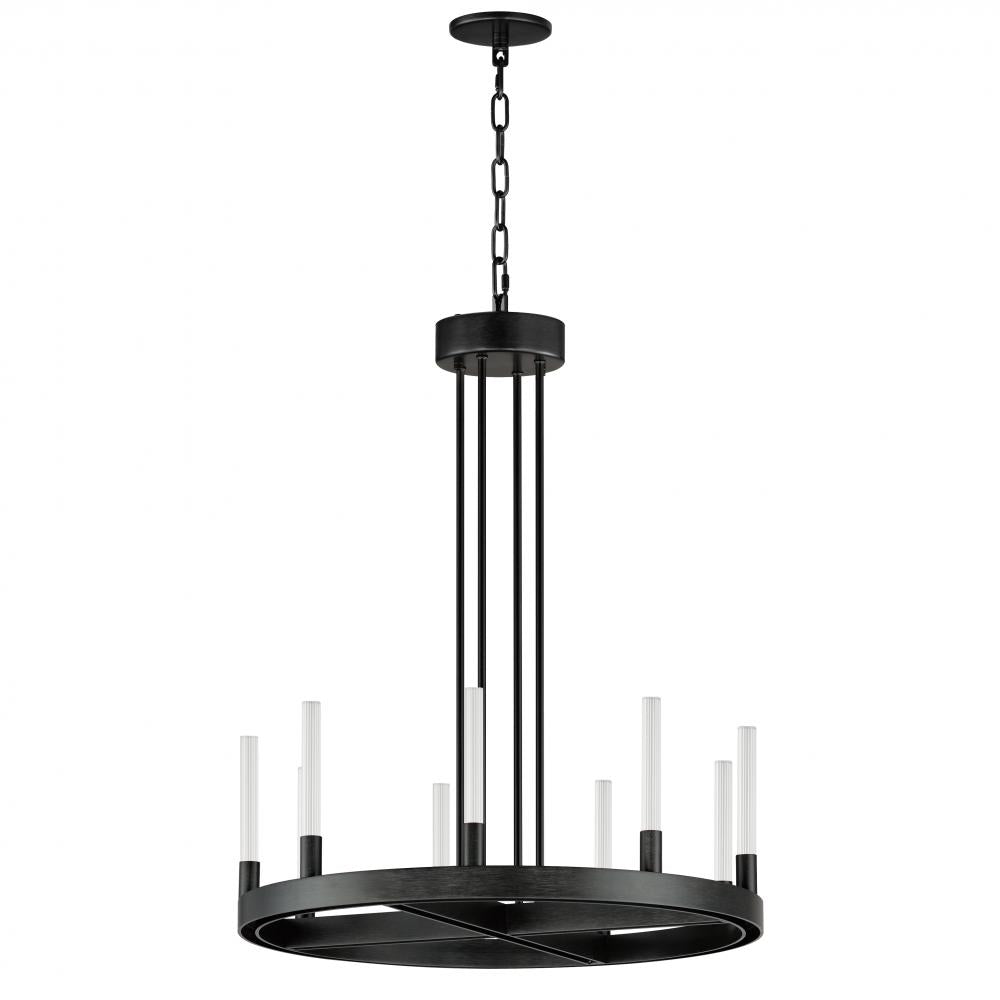 Maxim Lighting 16162CRBK Ovation 23.5 Inch Semi Flush Mount Light – Black