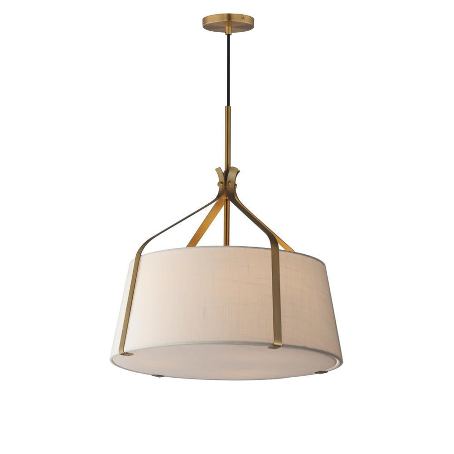 Maxim Lighting 16182WLNAB Bandera 20.75 Inch 3 Light Pendant – Natural Aged Brass