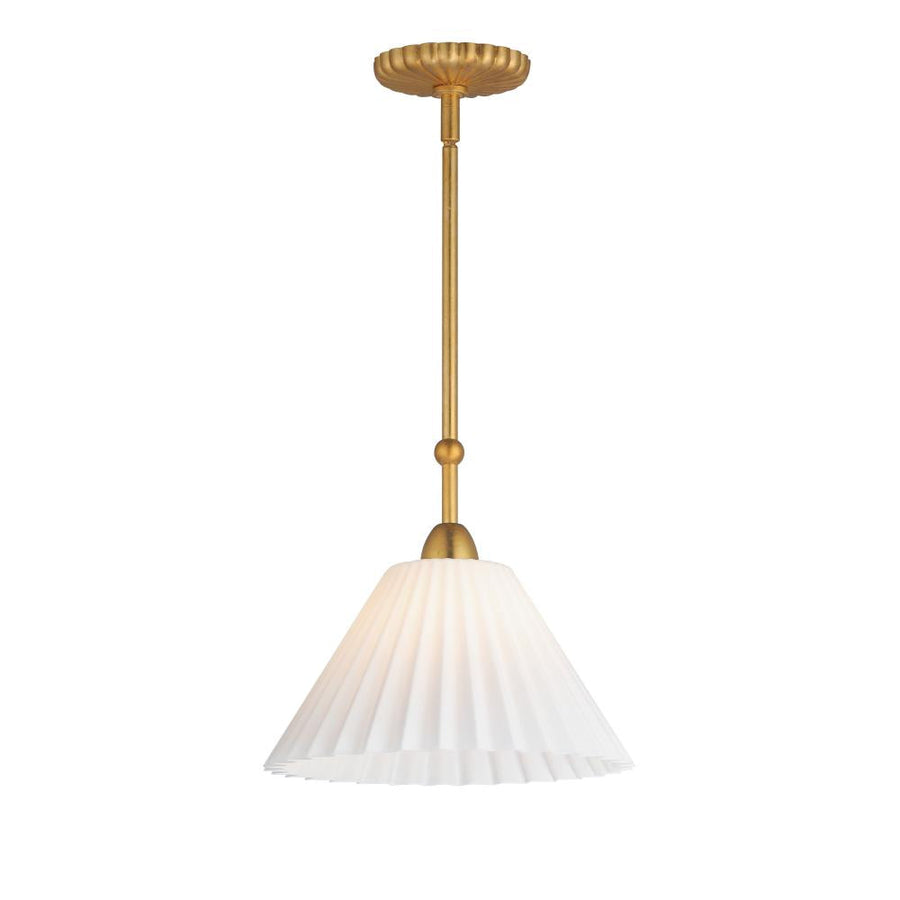 Maxim Lighting 18311SWGL Kismet 12 Inch Semi Flush Mount Light – Gold Leaf