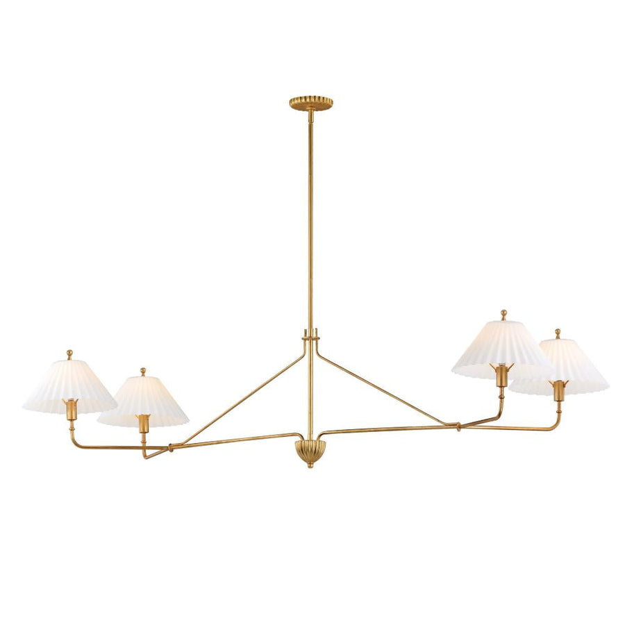 Maxim Lighting 18314SWGL Kismet 60.25 Inch Linear Pendant – Gold Leaf