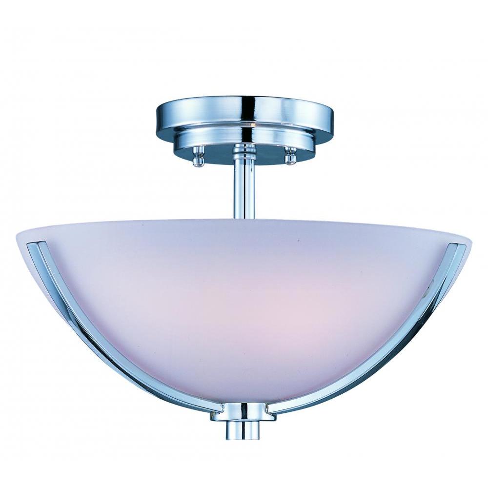 Maxim Lighting 20021SWPC Rocco 14 Inch Semi Flush Mount Light – Polished Chrome