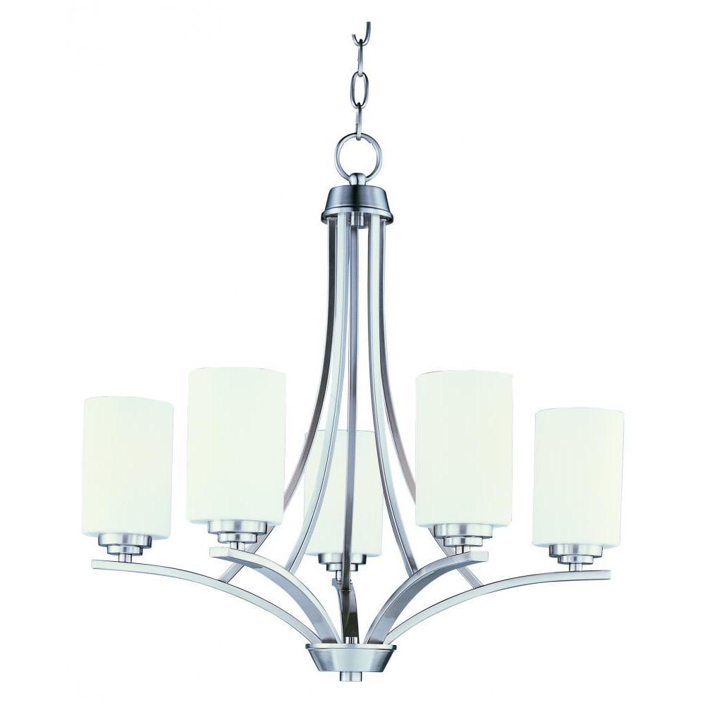 Maxim Lighting 20035SWSN Deven 24 Inch Semi Flush Mount Light – Satin Nickel