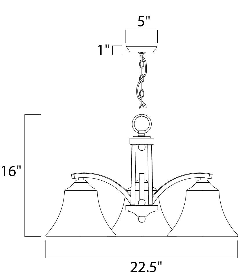 Aurora-Down Light Chandelier