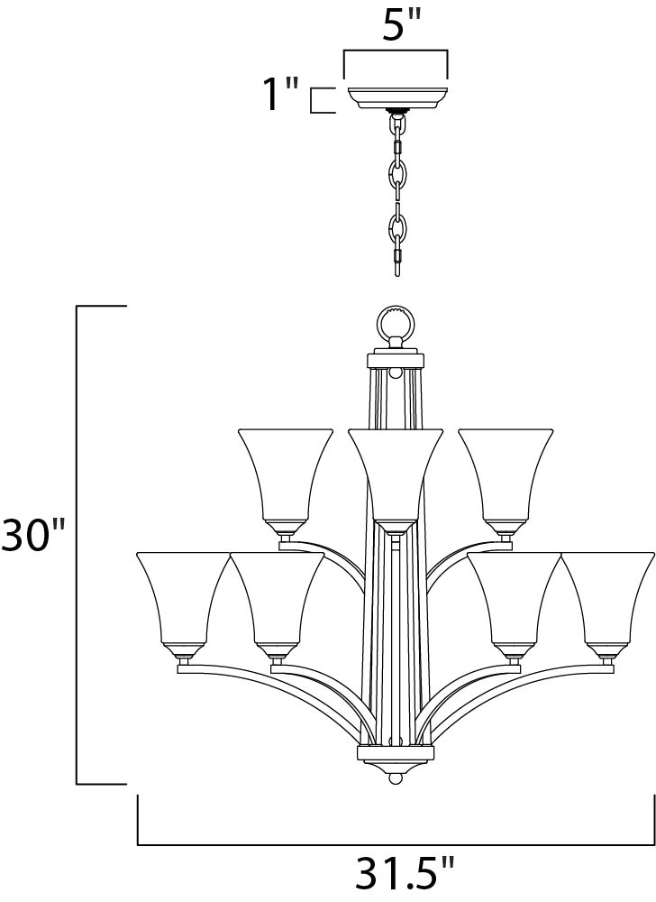 Aurora-Multi-Tier Chandelier
