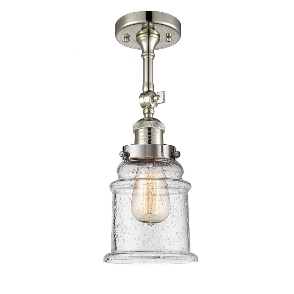 Canton - 1 Light - 6 inch - Polished Nickel - Adjustable Semi-Flush Mount
