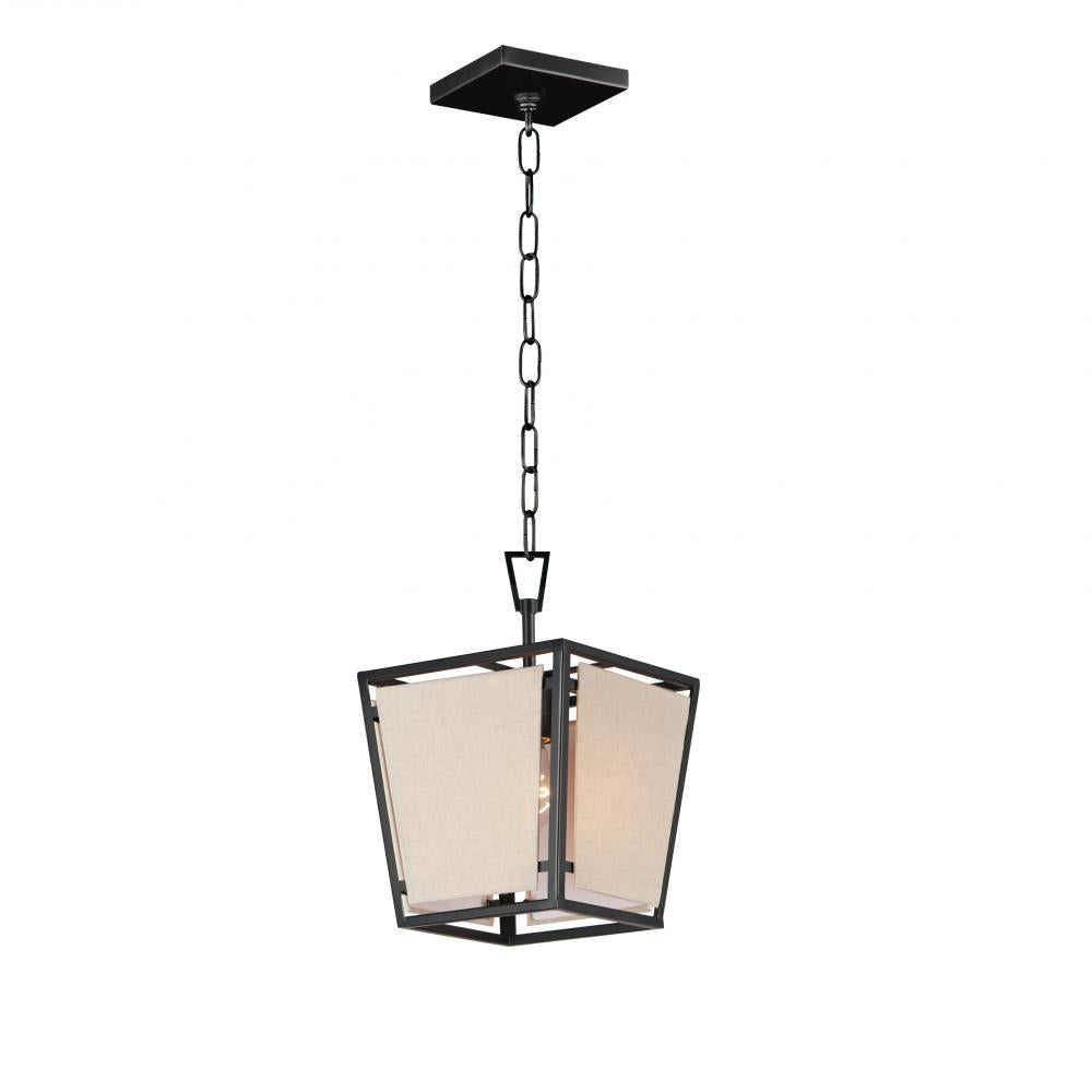 Maxim Lighting 20261CVBK Montauk 9 Inch Semi Flush Mount Light – Black