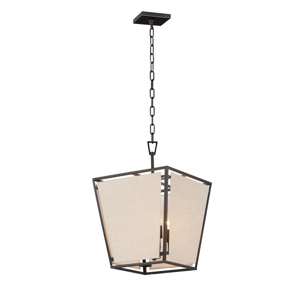 Maxim Lighting 20264CVBK Montauk Inch 4 Light Pendant – Black