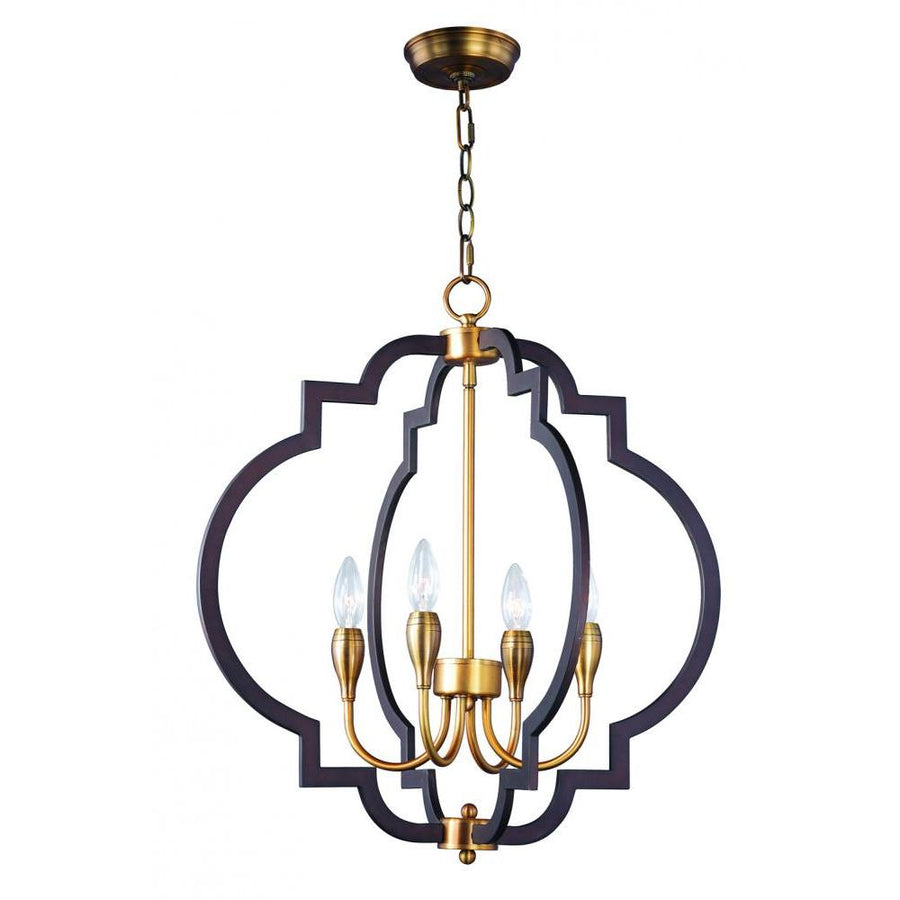 Maxim Lighting 20293OIAB Crest 22.25 Inch Chandelier – Oil Rubbed Bronze / Antique Brass