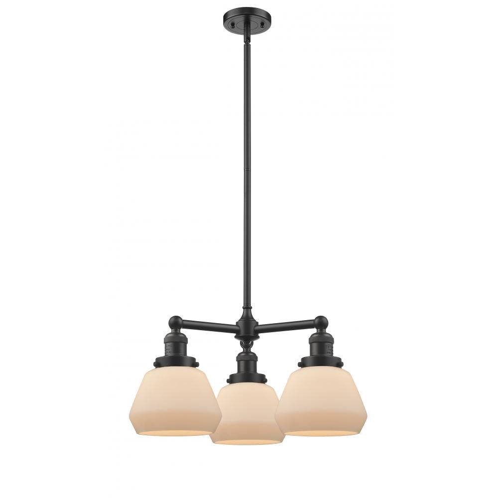 Fulton - 3 Light - 22 inch - Oil Rubbed Bronze - Stem Hung - Chandelier