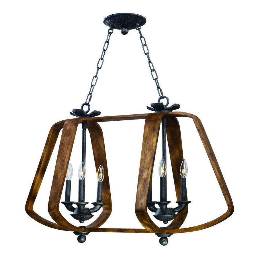 Maxim Lighting 20927BWIO Road House 19 Inch Linear Pendant – Barn Wood / Iron Ore