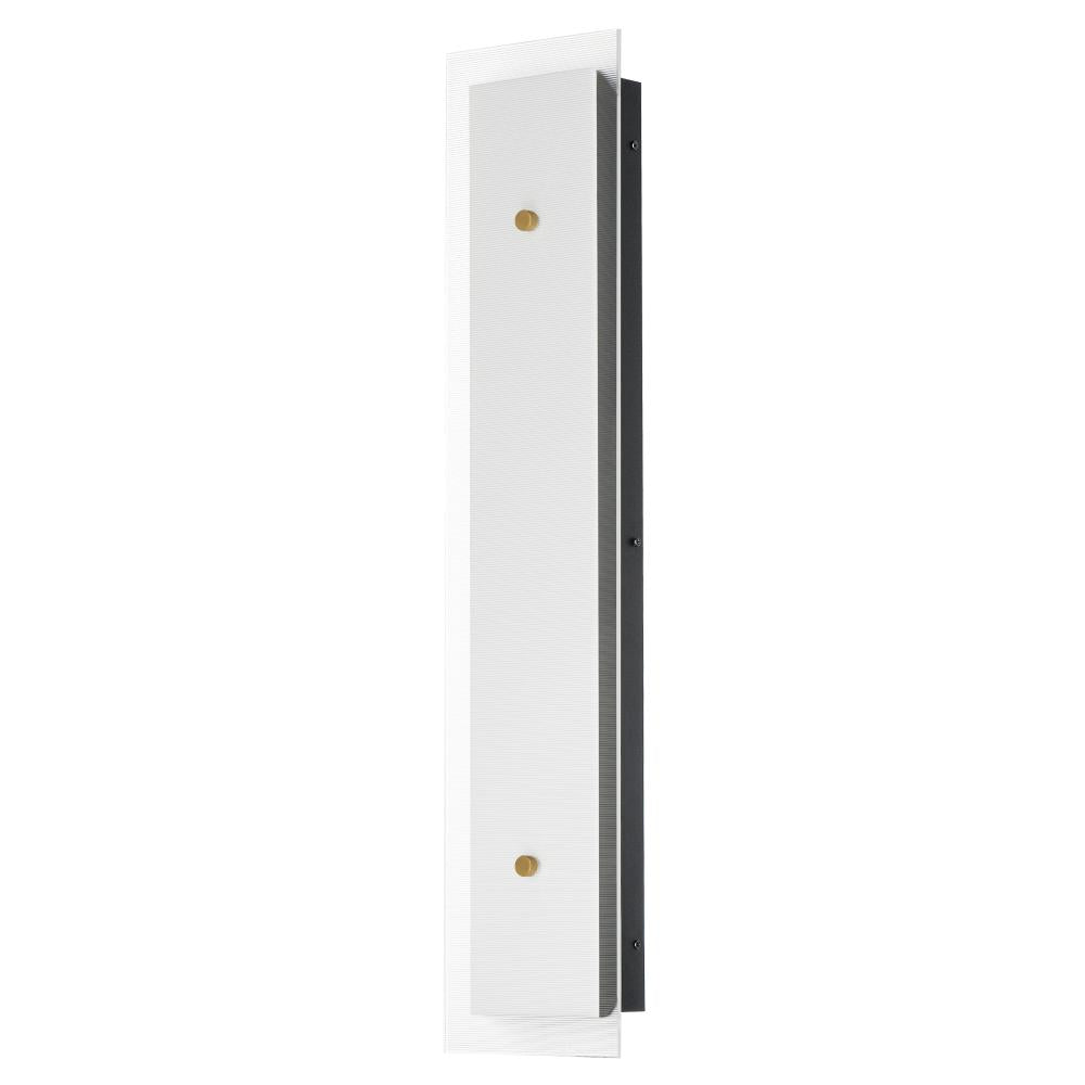 Maxim Lighting 21193CRBKNAB Spectre 6.5 Inch Bathroom Vanity - Black / Natural Aged Brass