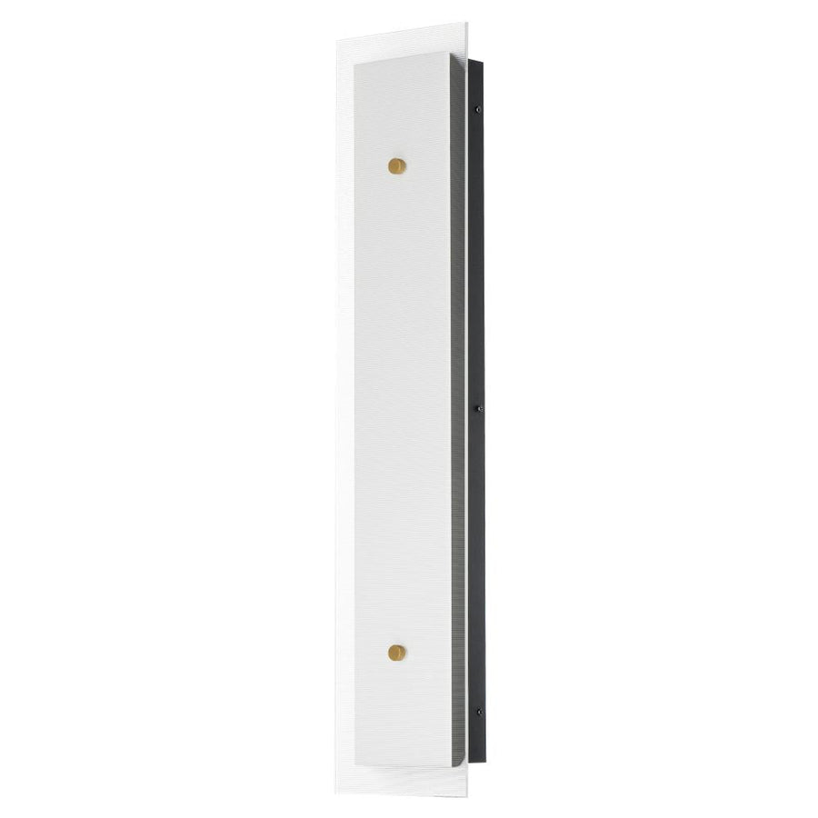 Maxim Lighting 21193CRBKNAB Spectre 6.5 Inch Bathroom Vanity - Black / Natural Aged Brass