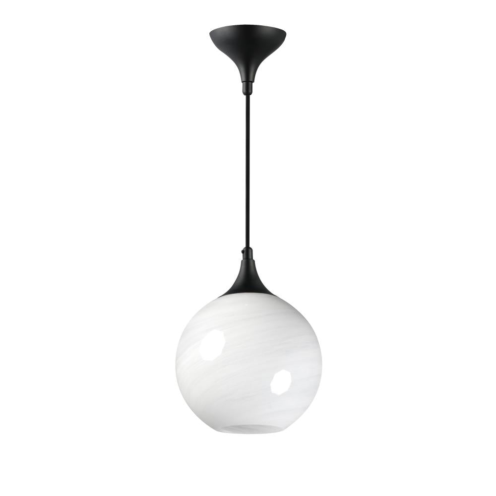 Maxim Lighting 21226MRBK Neve 9 Inch Semi Flush Mount Light – Black