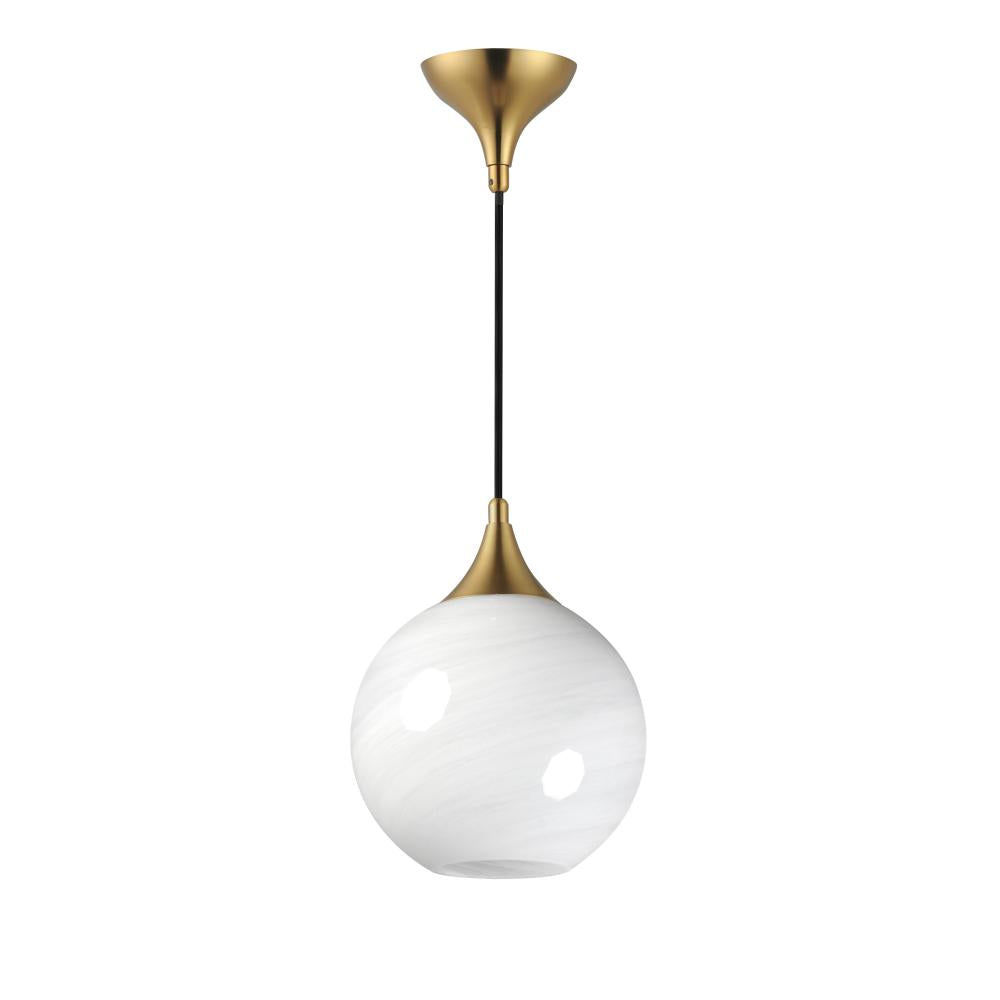 Maxim Lighting 21226MRNAB Neve 9 Inch Semi Flush Mount Light – Natural Aged Brass