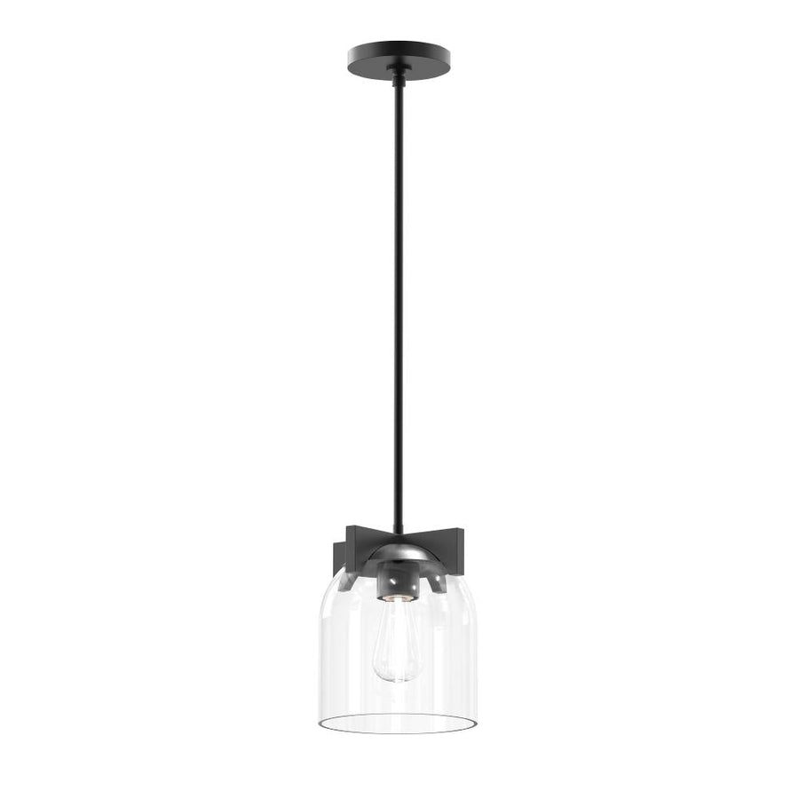 Maxim Lighting 21230CLBK Scoop 8 Inch Semi Flush Mount Light – Black