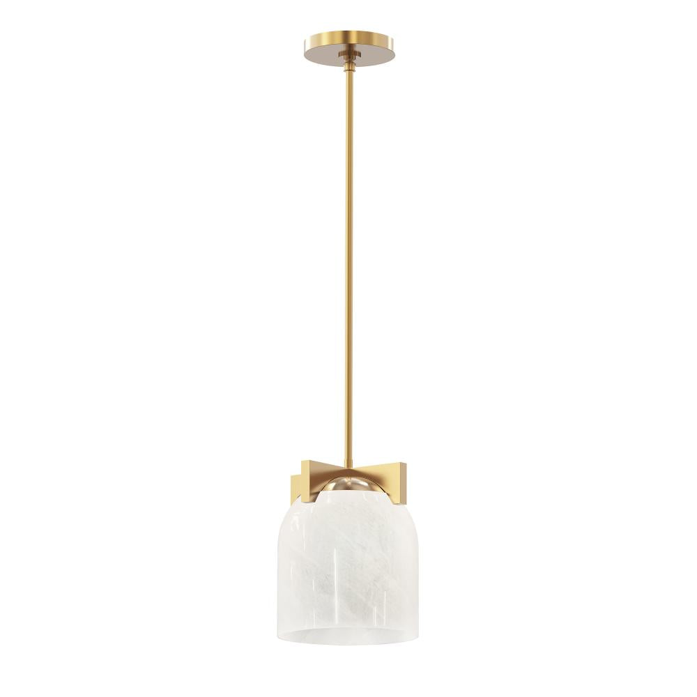Maxim Lighting 21230MRNAB Scoop 8 Inch Semi Flush Mount Light – Natural Aged Brass