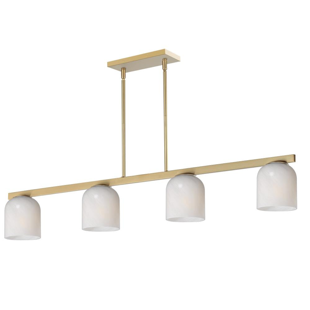 Maxim Lighting 21236MRNAB Scoop 46 Inch Linear Pendant – Natural Aged Brass