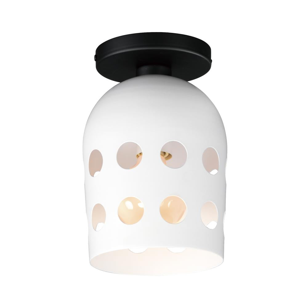 Maxim Lighting 21240WTBK Dottie 6.25 Inch Flush Mount Light – Black