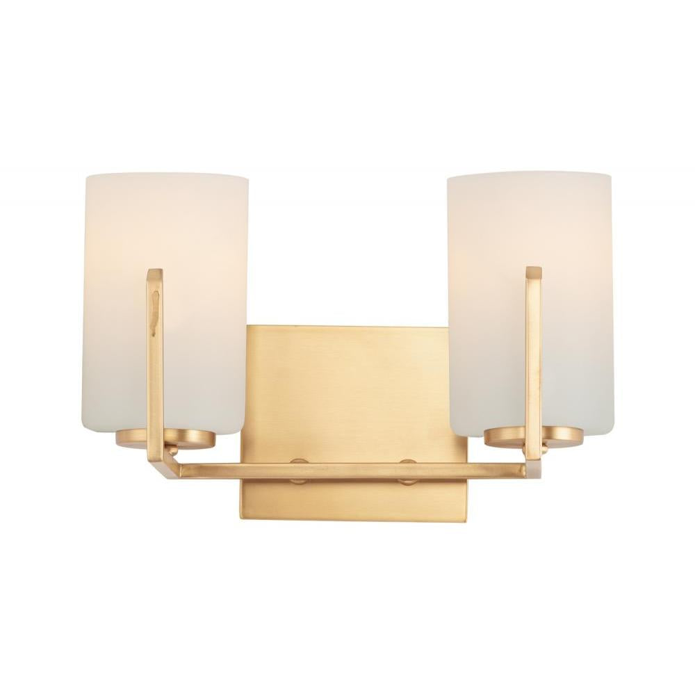Maxim Lighting 21282SWSBR 12 Inch 12.5 Bathroom Vanity - 12 Inch Bathroom Vanity Light – Satin Brass