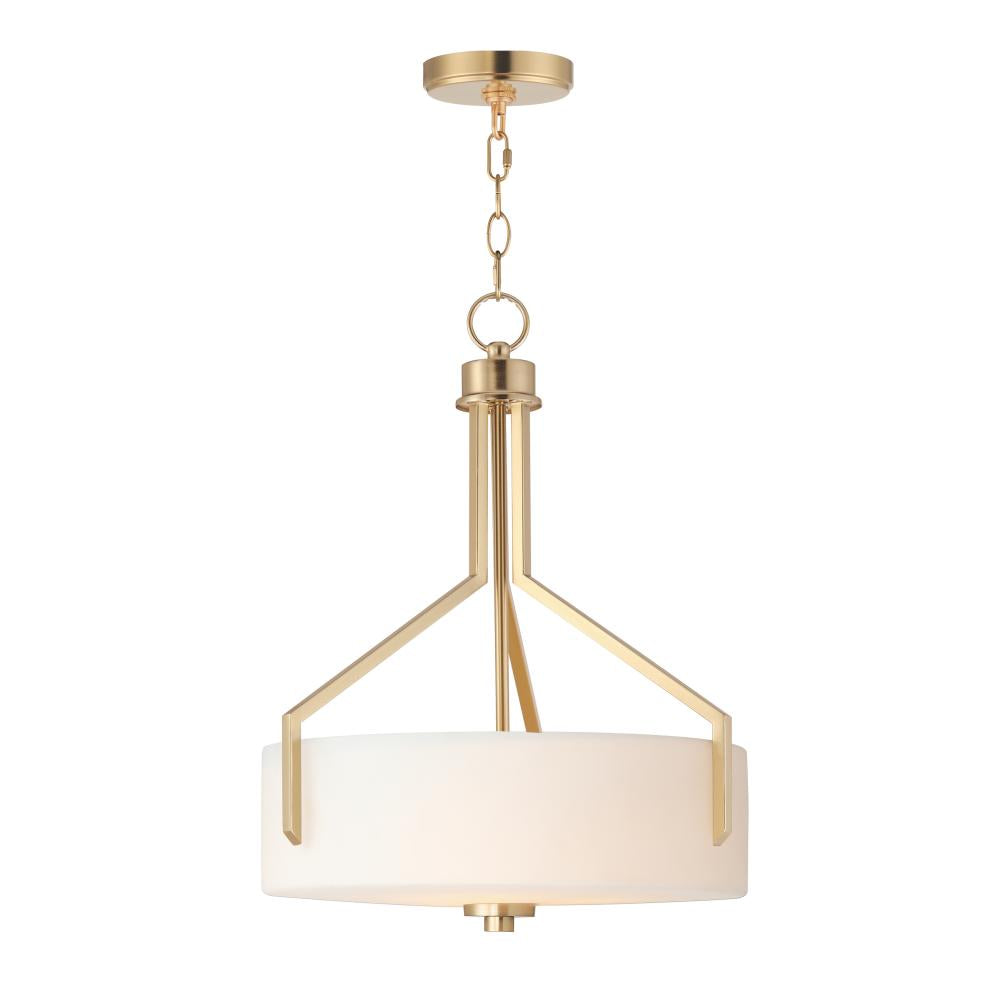 Maxim Lighting 21287SWSBR Foyer 16.75 Inch Chandelier – Satin Brass