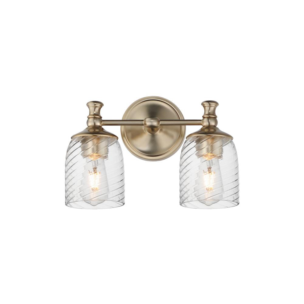 Maxim Lighting 21352CRSCH Swirl 14 Inch Bathroom Vanity - Satin Champagne