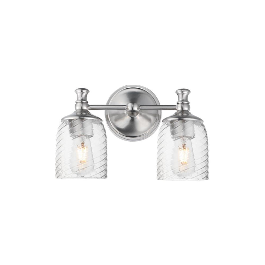 Maxim Lighting 21352CRSN Swirl 14 Inch Bathroom Vanity - Satin Nickel