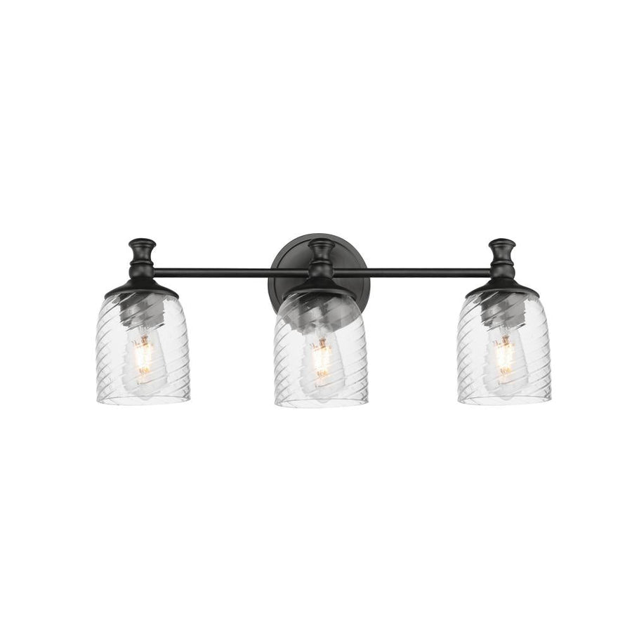 Maxim Lighting 21353CRBK Swirl 23 Inch Bathroom Vanity - Black