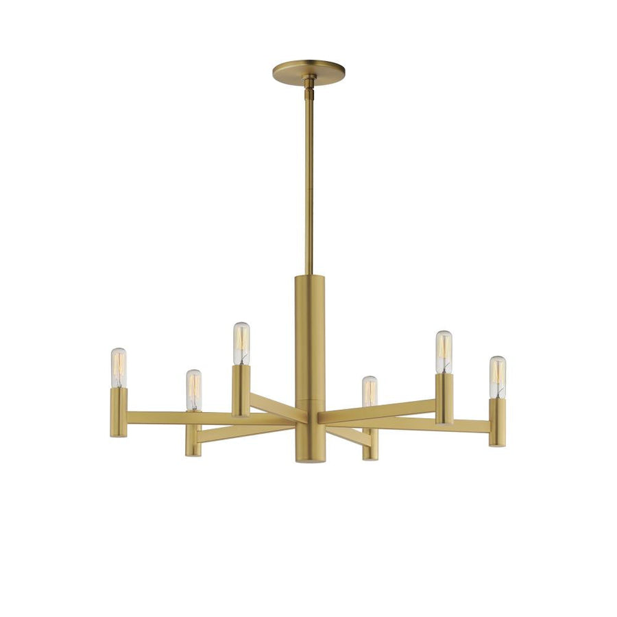 Maxim Lighting 21366NAB Emana 25.5 Inch Chandelier – Natural Aged Brass