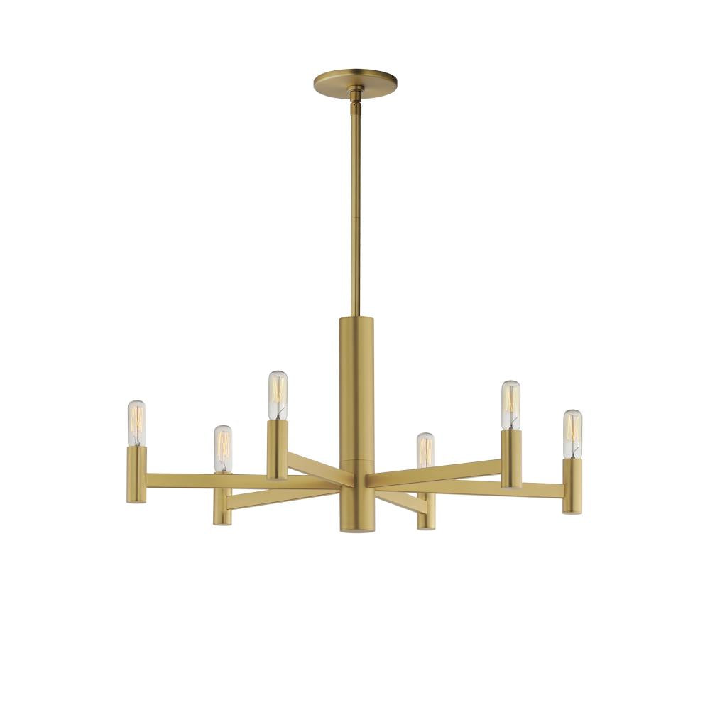 Maxim Lighting 21366NAB Emana 25.5 Inch Chandelier – Natural Aged Brass