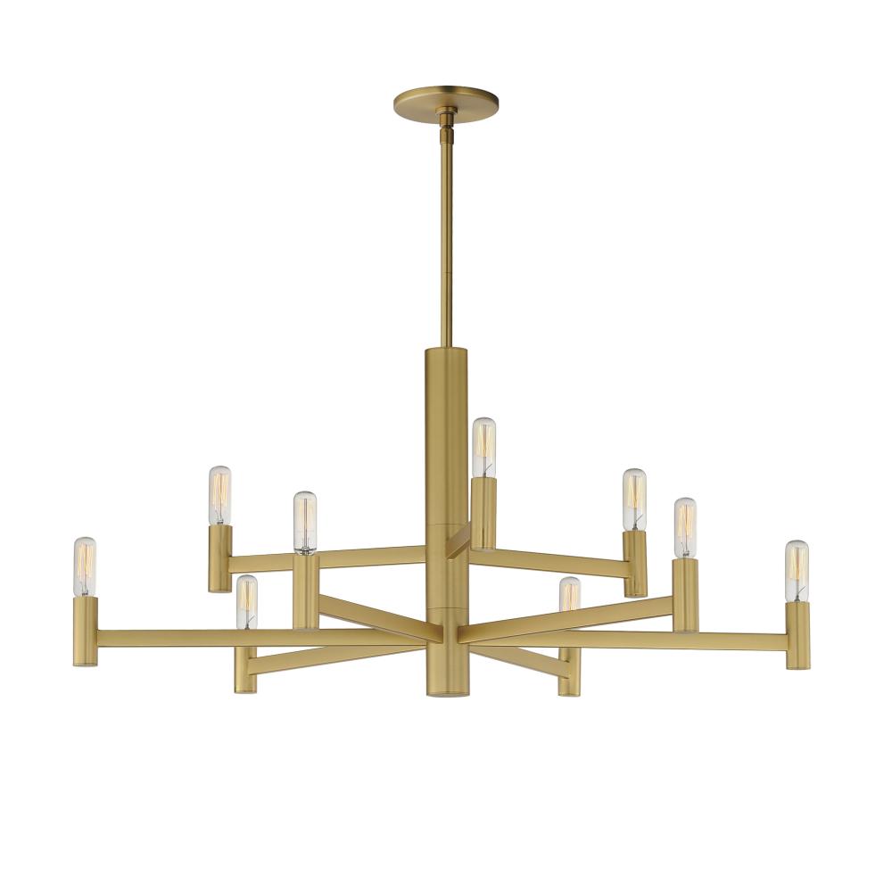 Maxim Lighting 21369NAB Emana 33.5 Inch Chandelier – Natural Aged Brass
