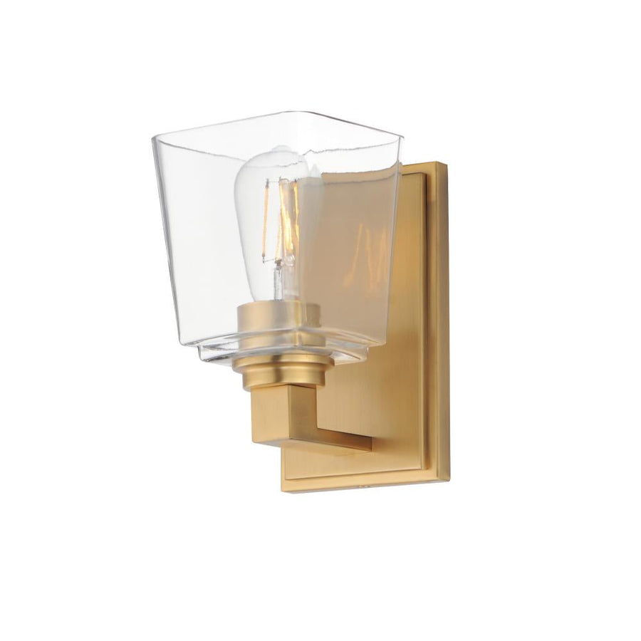 Maxim Lighting 21381CLNAB Cubos 4.75 Inch Bathroom Vanity - Natural Aged Brass