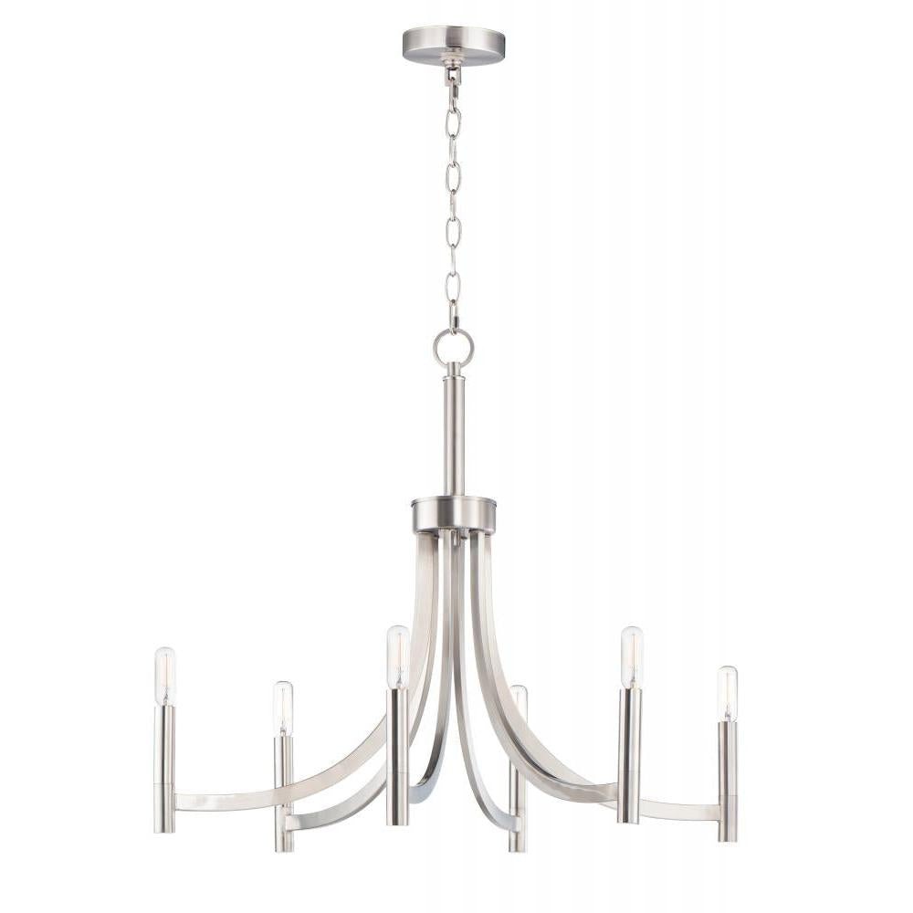 Maxim Lighting 21526SN Lyndon 28 Inch Chandelier – Satin Nickel