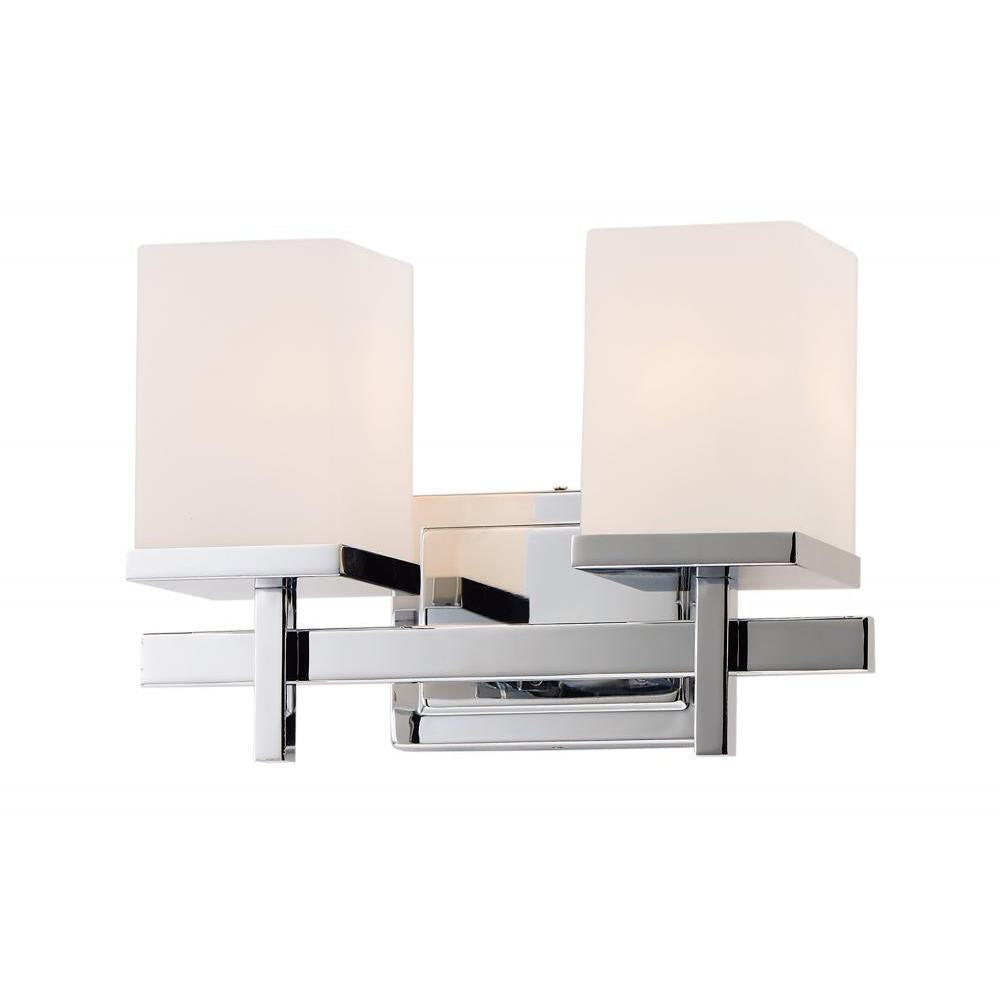 Maxim Lighting 2152SWPC Tetra 14 Inch 2 Light Bathroom Vanity - Polished Chrome