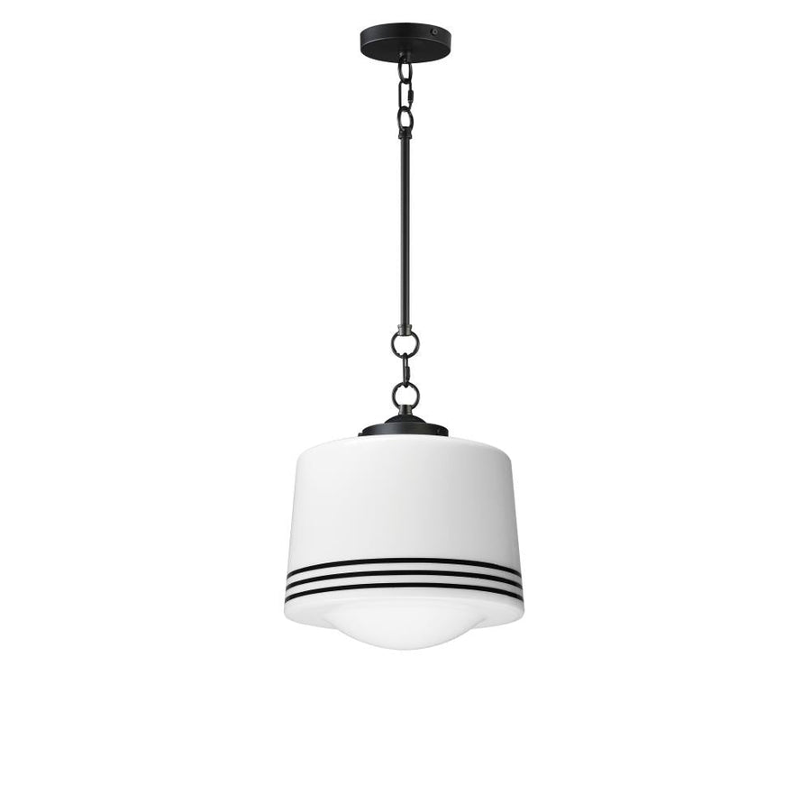 Maxim Lighting 21532WTBK Eureka 11.75 Inch Semi Flush Mount Light – Black