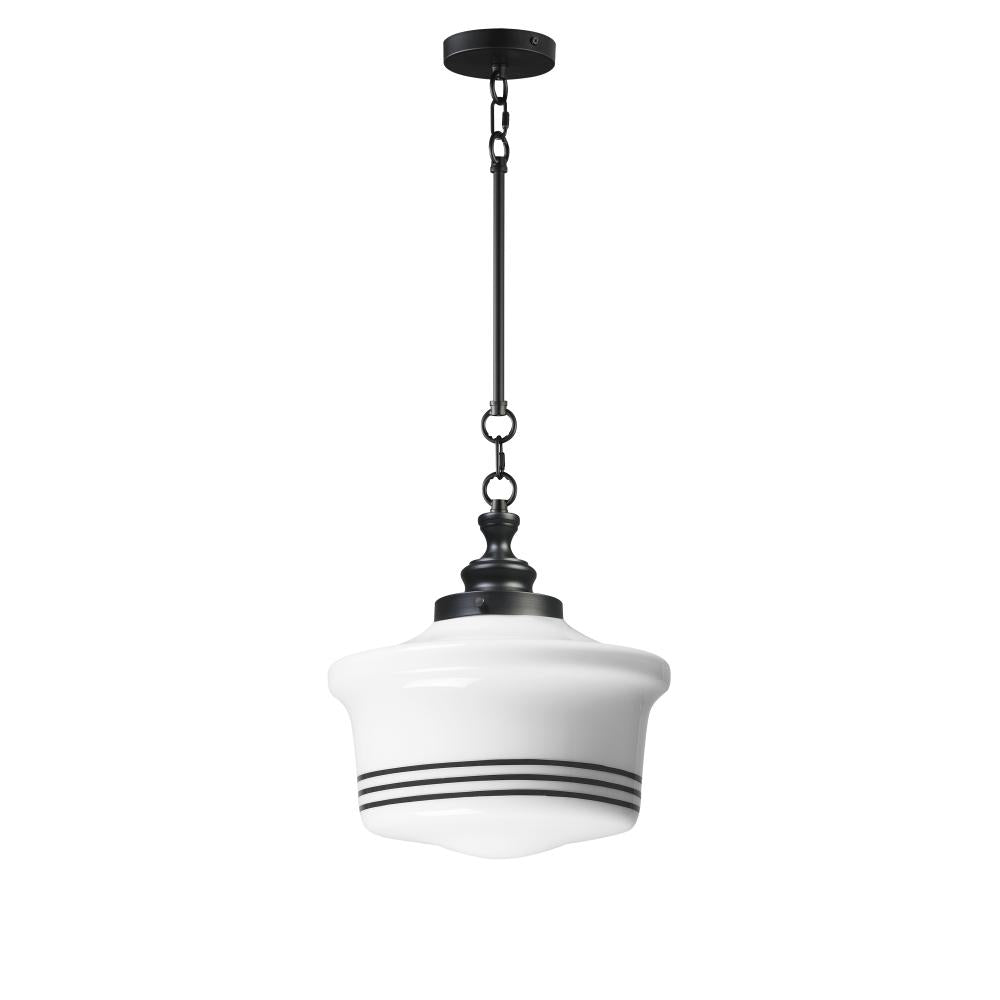 Maxim Lighting 21534WTBK Eureka 13.75 Inch Semi Flush Mount Light – Black