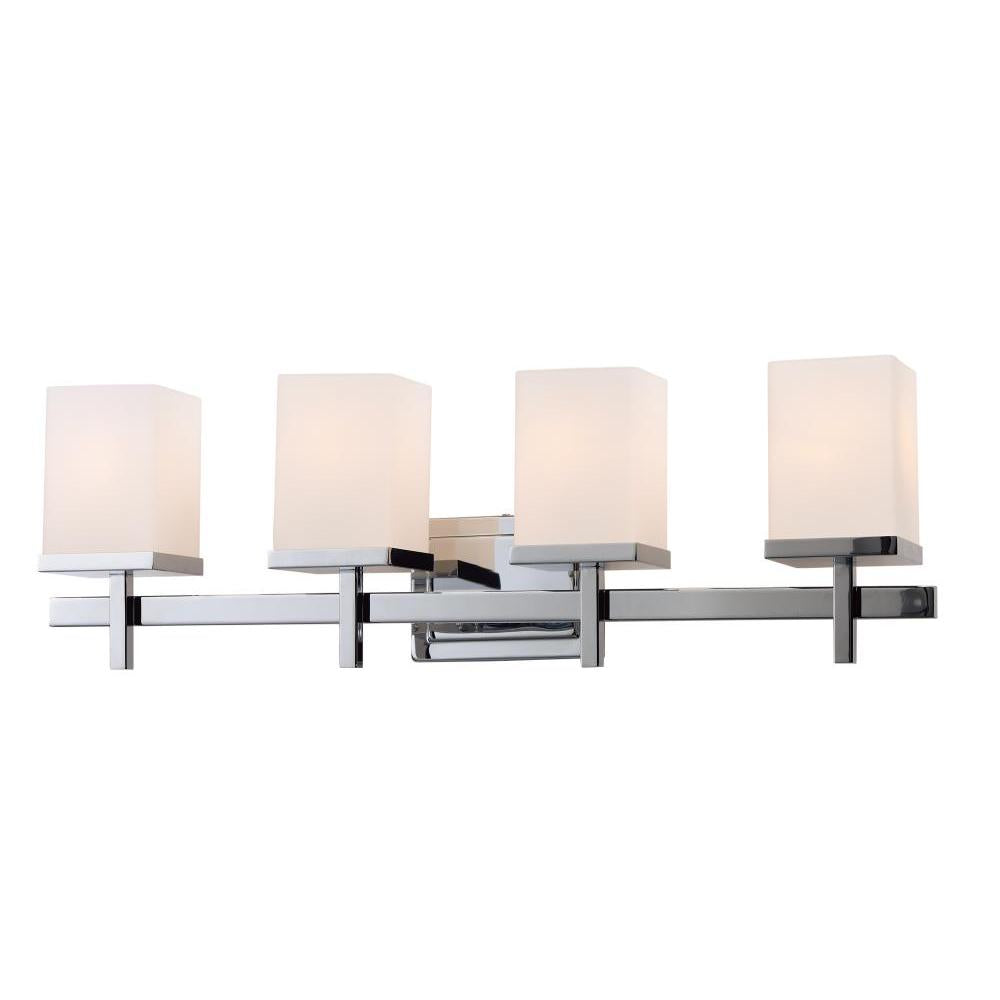 Maxim Lighting 2154SWPC Tetra 30 Inch 4 Light Bathroom Vanity- Polished Chrome