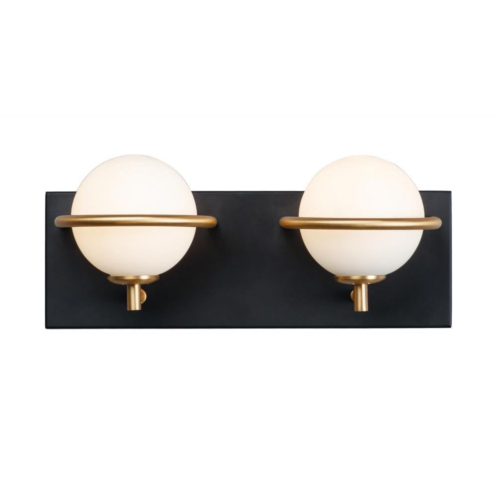 Maxim Lighting 21602SWBKGLD Revolve Bathroom Vanity - Black / Gold