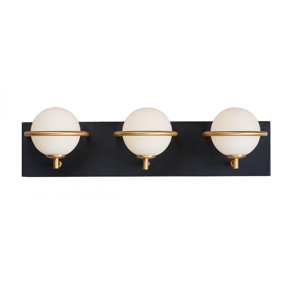 Maxim Lighting 21603SWBKGLD Revolve Bathroom Vanity - Black / Gold