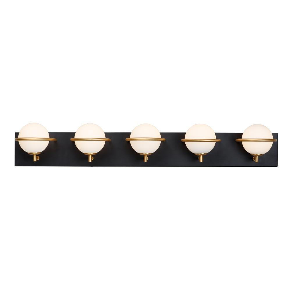 Maxim Lighting 21605SWBKGLD Revolve Bathroom Vanity - Black / Gold