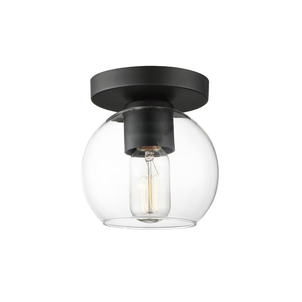 Maxim Lighting 21630CLBK Knox 6 Inch Flush Mount Light – Black