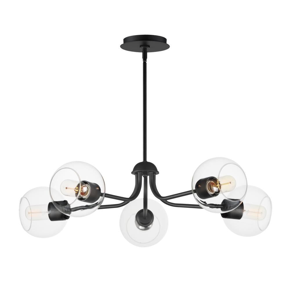 Maxim Lighting 21635CLBK Knox 3 Inch Chandelier – Black