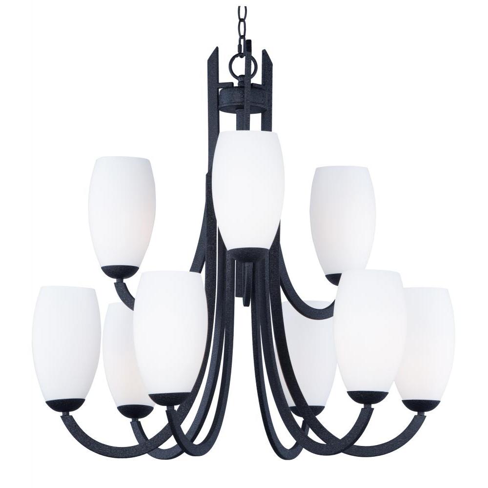 Maxim Lighting 21657SWTXB Taylor 31.5 Inch Chandelier – Textured Black