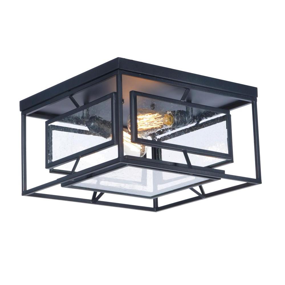 Maxim Lighting 21670CDBK Era 15.75 Inch Flush Mount Light – Black