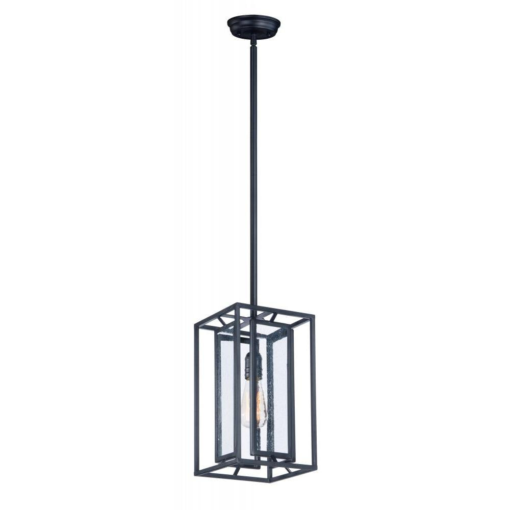 Maxim Lighting 21672CDBK Era 7.75 Inch Semi Flush Mount Light – Black