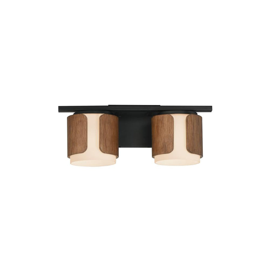 Maxim Lighting 21712SWWNBK Draughtsman 18 Inch Bathroom Vanity - Walnut / Black